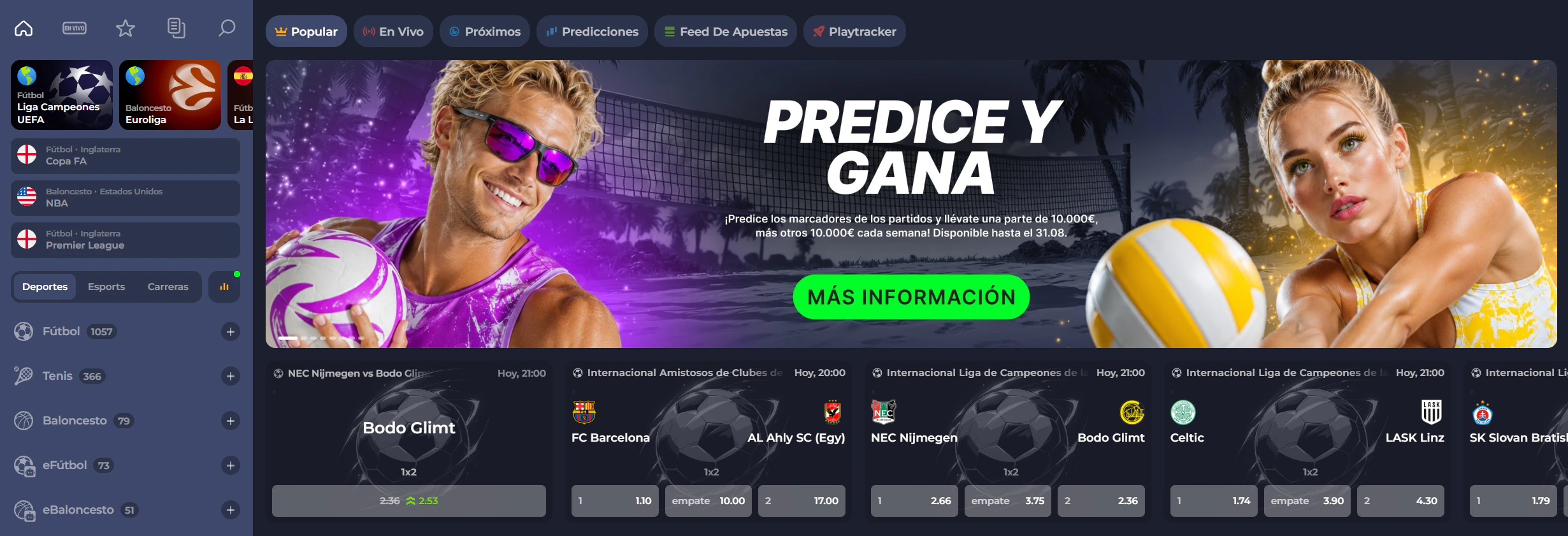 Fridayroll Casino apuestas deportivas y esports